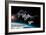 Space Station in Orbit around Earth with Space Shuttle-null-Framed Art Print