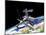 Space Station in Orbit around Earth-null-Mounted Art Print