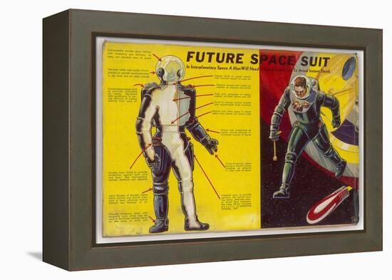 Space Suit as Foreseen in 1939-Frank R. Paul-Framed Stretched Canvas