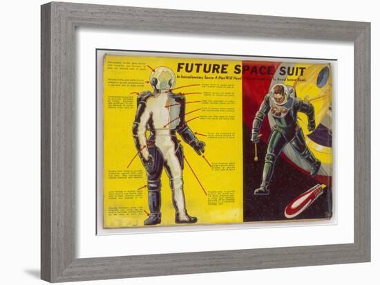 Space Suit as Foreseen in 1939-Frank R. Paul-Framed Art Print