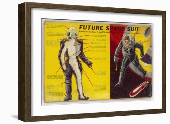 Space Suit as Foreseen in 1939-Frank R. Paul-Framed Art Print