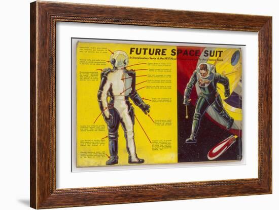 Space Suit as Foreseen in 1939-Frank R. Paul-Framed Art Print