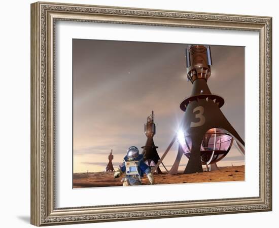 Space Tourism on Mars-Detlev Van Ravenswaay-Framed Photographic Print