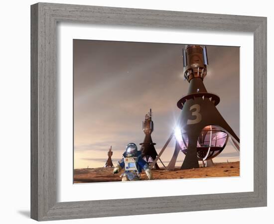 Space Tourism on Mars-Detlev Van Ravenswaay-Framed Photographic Print