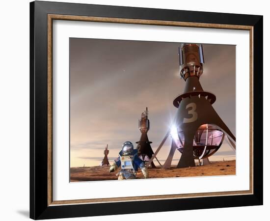 Space Tourism on Mars-Detlev Van Ravenswaay-Framed Photographic Print