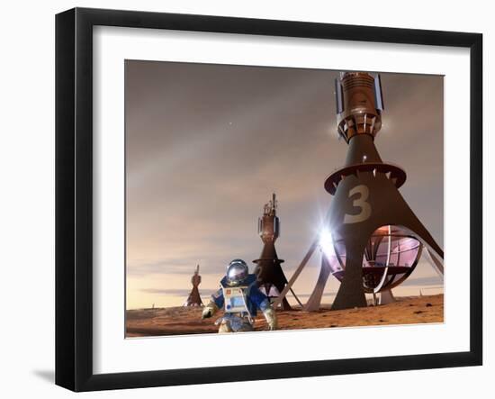 Space Tourism on Mars-Detlev Van Ravenswaay-Framed Photographic Print