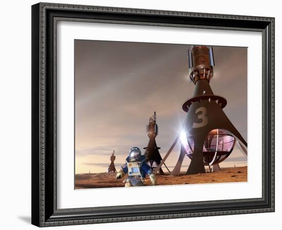 Space Tourism on Mars-Detlev Van Ravenswaay-Framed Photographic Print