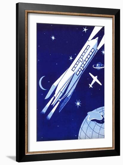 Space Travel 2000-null-Framed Premium Giclee Print