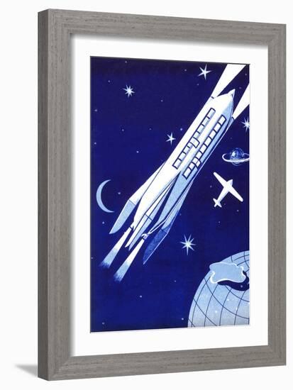 Space Travel 2000-null-Framed Art Print