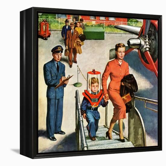 "Space Traveller", November 8, 1952-Amos Sewell-Framed Premier Image Canvas