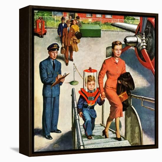 "Space Traveller", November 8, 1952-Amos Sewell-Framed Premier Image Canvas