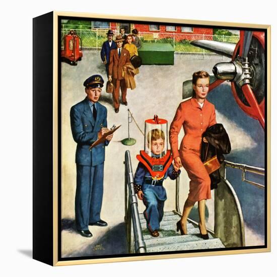 "Space Traveller", November 8, 1952-Amos Sewell-Framed Premier Image Canvas