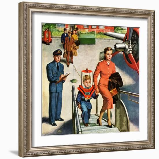 "Space Traveller", November 8, 1952-Amos Sewell-Framed Giclee Print