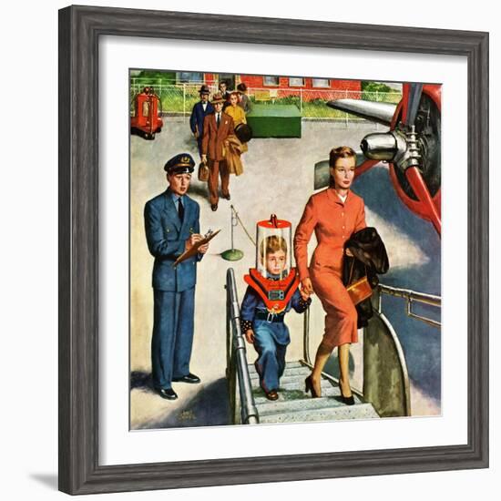 "Space Traveller", November 8, 1952-Amos Sewell-Framed Giclee Print