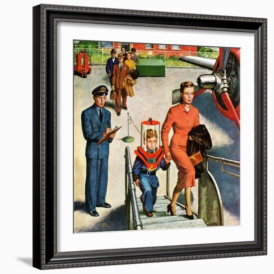 "Space Traveller", November 8, 1952-Amos Sewell-Framed Giclee Print