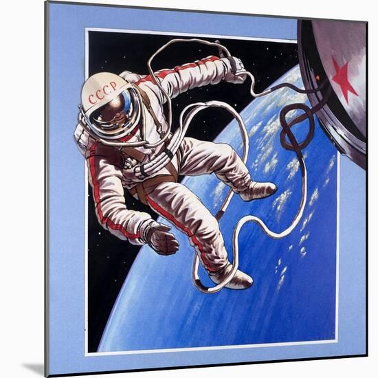 Space-Walk, from 'Famous Firsts'-Wilf Hardy-Mounted Giclee Print