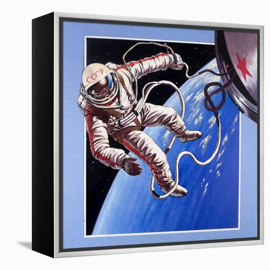 Space-Walk, from 'Famous Firsts'-Wilf Hardy-Framed Premier Image Canvas