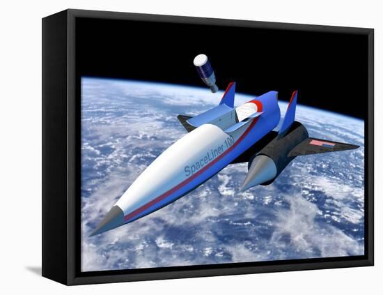 SpaceLiner Maglev Rocket-null-Framed Premier Image Canvas
