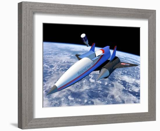 SpaceLiner Maglev Rocket-null-Framed Photographic Print