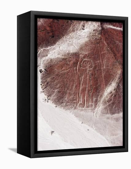 Spaceman, Lines and Geoglyphs of Nasca, UNESCO World Heritage Site, Peru, South America-Christian Kober-Framed Premier Image Canvas