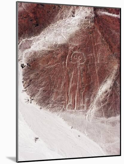 Spaceman, Lines and Geoglyphs of Nasca, UNESCO World Heritage Site, Peru, South America-Christian Kober-Mounted Photographic Print