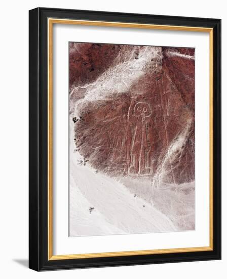 Spaceman, Lines and Geoglyphs of Nasca, UNESCO World Heritage Site, Peru, South America-Christian Kober-Framed Photographic Print