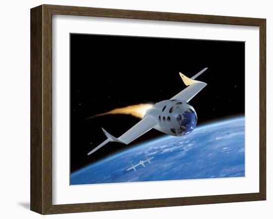 SpaceShipOne, Artwork-Henning Dalhoff-Framed Photographic Print
