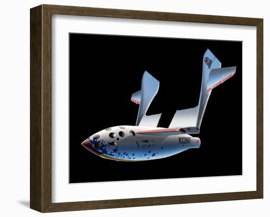 SpaceShipOne Re-entry-Detlev Van Ravenswaay-Framed Photographic Print