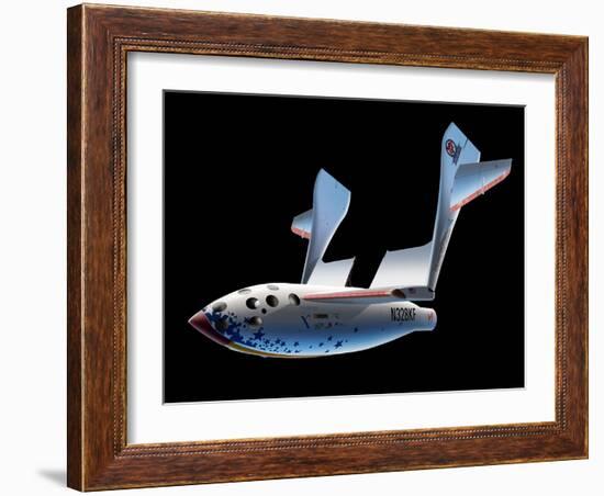 SpaceShipOne Re-entry-Detlev Van Ravenswaay-Framed Photographic Print