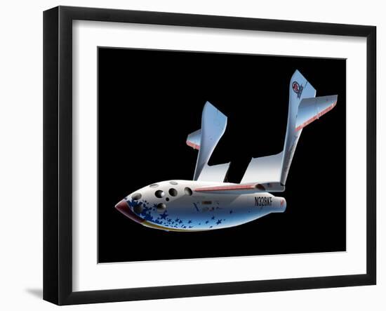 SpaceShipOne Re-entry-Detlev Van Ravenswaay-Framed Photographic Print