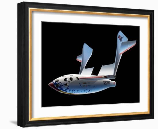 SpaceShipOne Re-entry-Detlev Van Ravenswaay-Framed Photographic Print