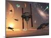 Spaceships Used by Different Alien Races are Scattered Throughout the Galaxy-Stocktrek Images-Mounted Photographic Print