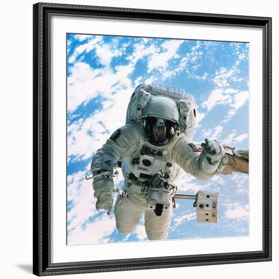 Spacewalk During Shuttle Mission STS-69-null-Framed Photographic Print