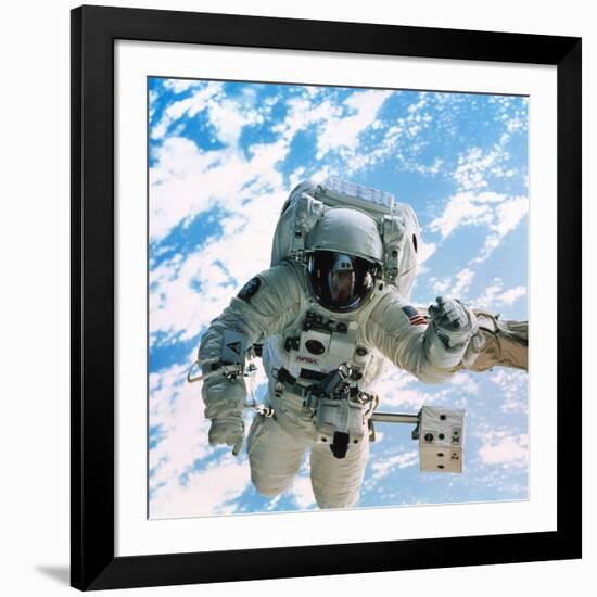 Spacewalk During Shuttle Mission STS-69-null-Framed Photographic Print