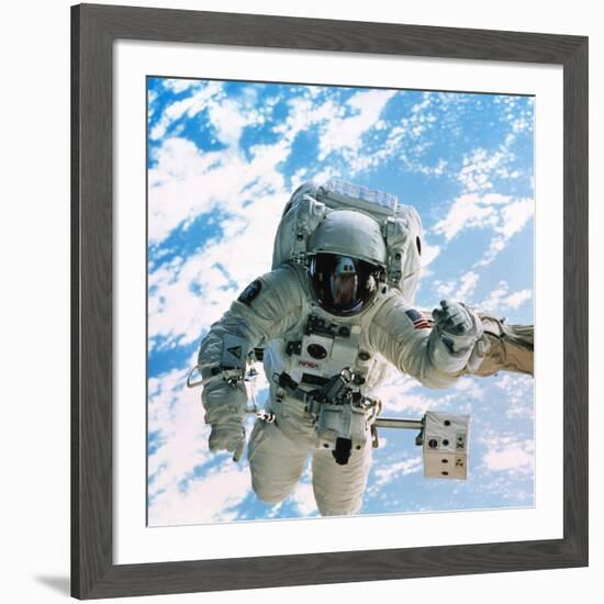 Spacewalk During Shuttle Mission STS-69-null-Framed Photographic Print