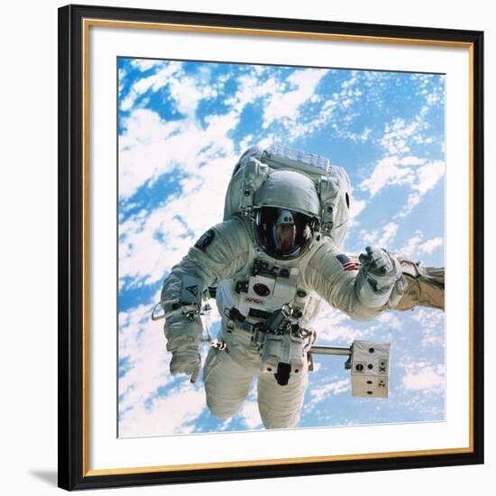 Spacewalk During Shuttle Mission STS-69-null-Framed Photographic Print