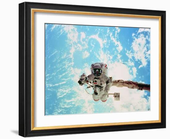 Spacewalk During Shuttle Mission STS-69-null-Framed Photographic Print