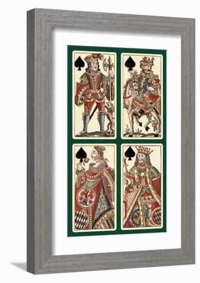 Spades (Bauern Hochzeit Deck)-Andreas Benedictus Gobl-Framed Art Print