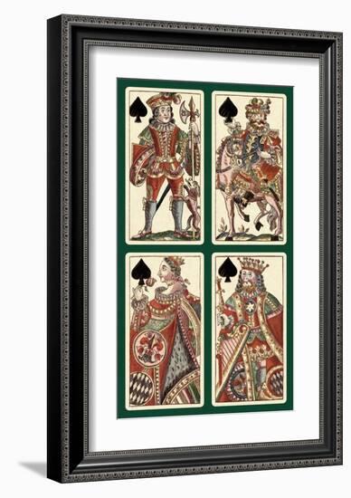 Spades (Bauern Hochzeit Deck)-Andreas Benedictus Gobl-Framed Art Print