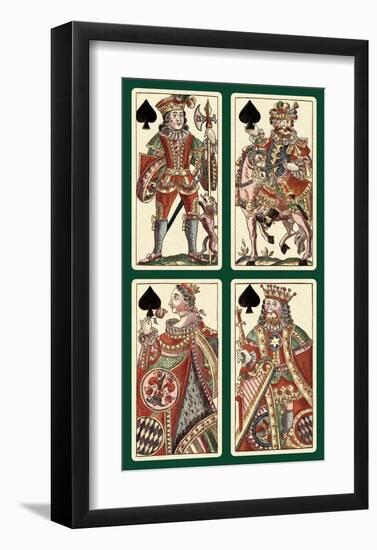 Spades (Bauern Hochzeit Deck)-Andreas Benedictus Gobl-Framed Art Print