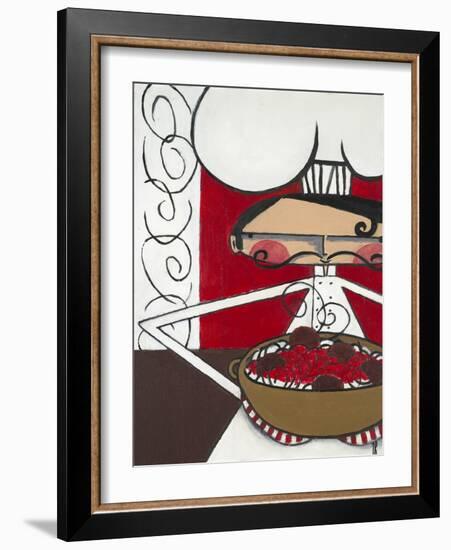 Spaghetti and Meatballs-Terri Burris-Framed Art Print