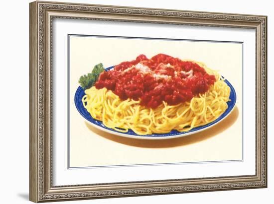 Spaghetti Bolognese-null-Framed Art Print