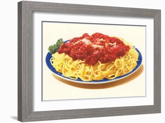 Spaghetti Bolognese-null-Framed Art Print