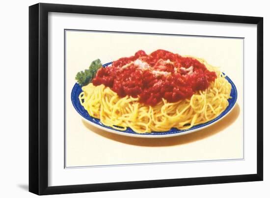 Spaghetti Bolognese-null-Framed Art Print