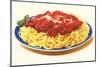 Spaghetti Bolognese-null-Mounted Art Print