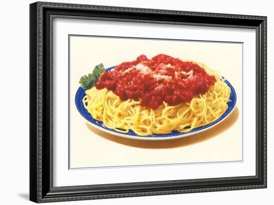 Spaghetti Bolognese-null-Framed Art Print