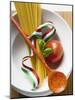 Spaghetti, Tomato and Basil-null-Mounted Photographic Print