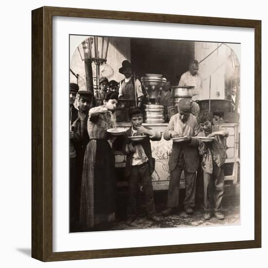 Spaghetti Vendor, C1908-null-Framed Photographic Print