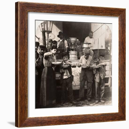 Spaghetti Vendor, C1908-null-Framed Photographic Print