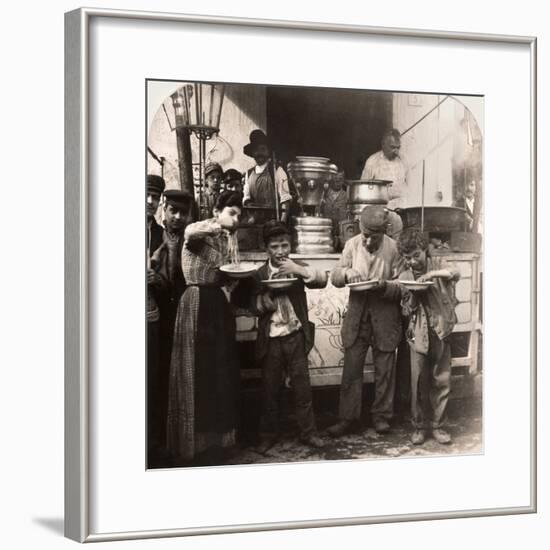 Spaghetti Vendor, C1908-null-Framed Photographic Print